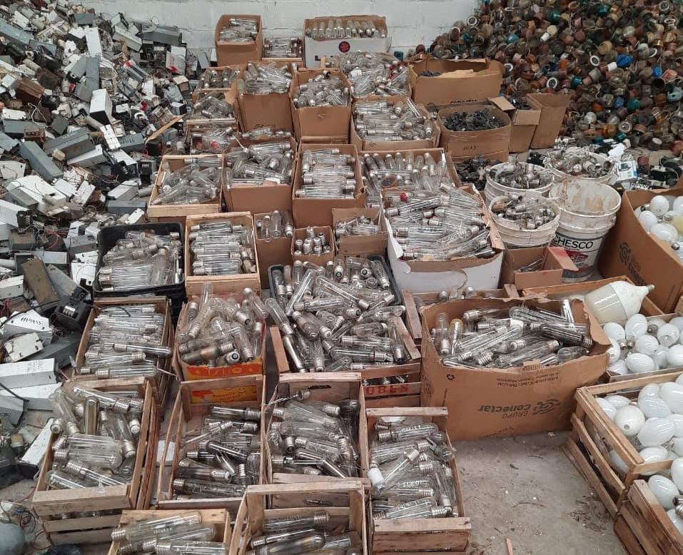 El municipio recicló 55 toneladas de luminaria vieja para su reutilización