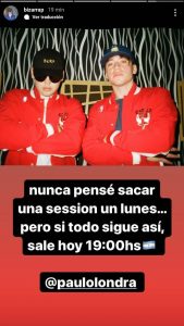 Con 23 millones de comentarios en Instagram, la canción de Bizarrap y Paulo Londra saldrá a las 19