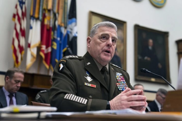 Jefe del Estado Mayor Conjunto del Ejército de EE.UU., general Mark Milley.