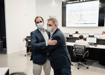 Con la mira en 2023, Llaryora y Llamosas estrechan vínculos