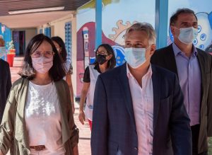 Avanza la construcción de aulas en escuelas del municipio