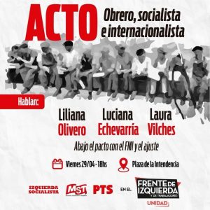 La izquierda conmemorará el 1º de mayo con un acto
