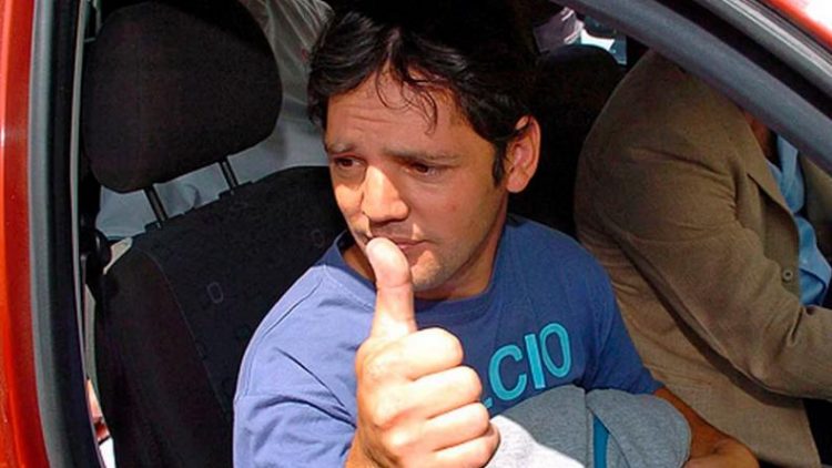 Zárate, en 2012, cuando recuperó la libertad. Foto: El Doce.