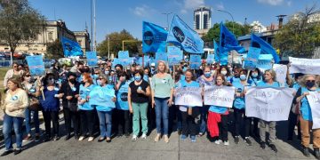 Docentes movilizados por el fin del “ajuste” previsional