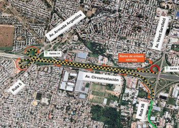 Cerrarán un acceso desde Circunvalación hacia Ruta 36 por tareas de mantenimiento