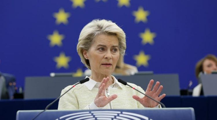 Presidenta de la Comisión Europea, Ursula von der Leyen.