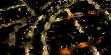 El tramo de La Cañada quedó totalmente iluminado