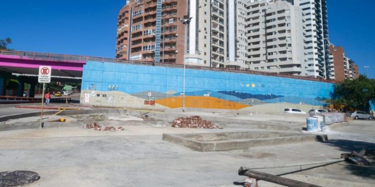 El ex playón de estacionamiento de la Terminal se transformó en una plaza de juegos