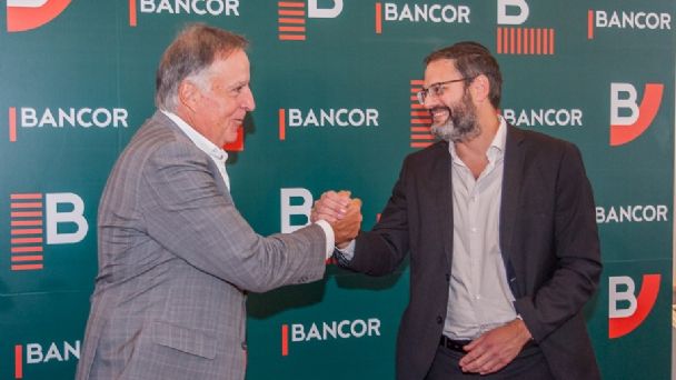 Daniel Tillard, presidente de Bancor, junto a Gabriel Teicher, directivo de Eylon.