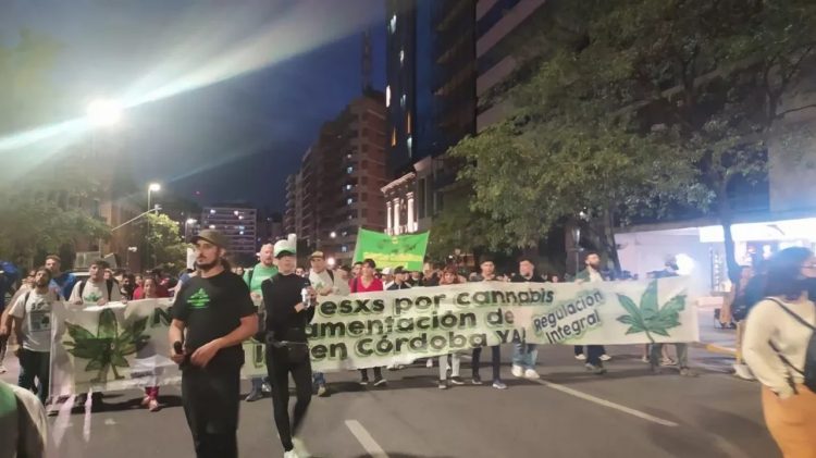 Se realizó en Córdoba la marcha mundial de la marihuana