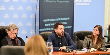 Chamorro, en un encuentro de abogados progresistas