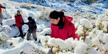 El Champaquí amaneció nevado