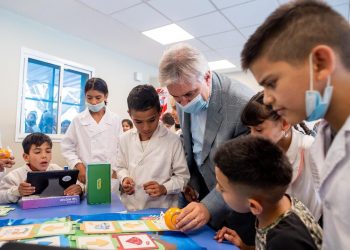 El Intendente inauguró una nueva aula en barrio Villa Urquiza