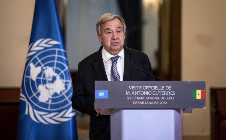Secretario general de la ONU, Antonio Guterres.