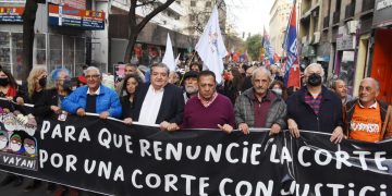 Se movilizaron para reclamar la «democratización» de la Justicia