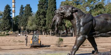 Avanzan la primera etapa de las obras de recuperación del Parque Sarmiento