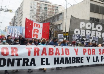 El Polo Obrero se movilizó en reclamo de «trabajo genuino»