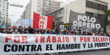 El Polo Obrero se movilizó en reclamo de «trabajo genuino»