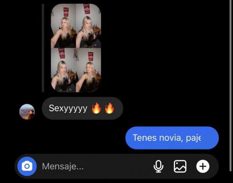 Intentó seducir a una mujer por Instagram, lo “escracharon” y la respuesta de su novia se volvió viral