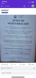 Pegaron carteles en los baños de una universidad advirtiendo sobre un “exceso de masturbación”