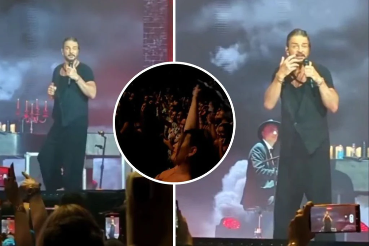 Una fan de Arjona se desnudó en pleno show y la reacción del cantante quedó registrada
