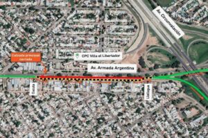 Redireccionarán el tránsito en Villa El Libertador por una obra del altonivel