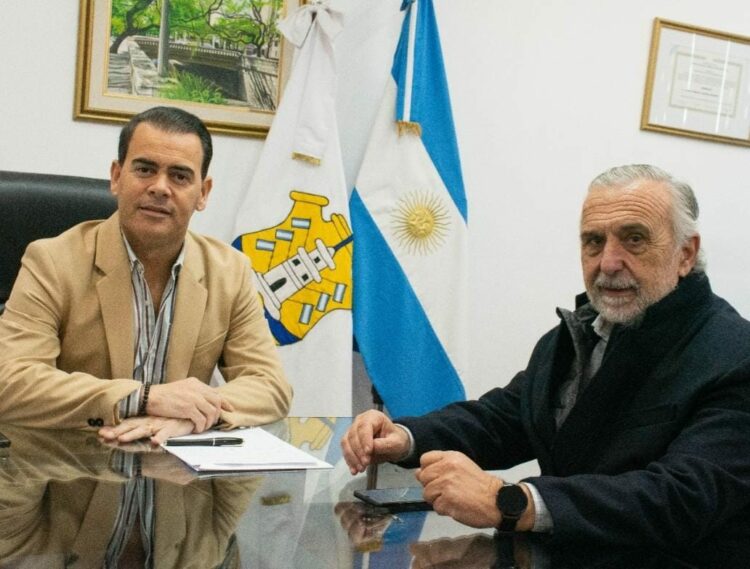 Rodio se reunió con Viale, el titular de la Cámara de Comercio de Córdoba.