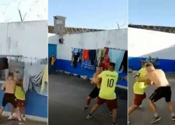 Se filtró un video de la Hiena Barrios peleando en el penal de Campana