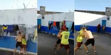 Se filtró un video de la Hiena Barrios peleando en el penal de Campana