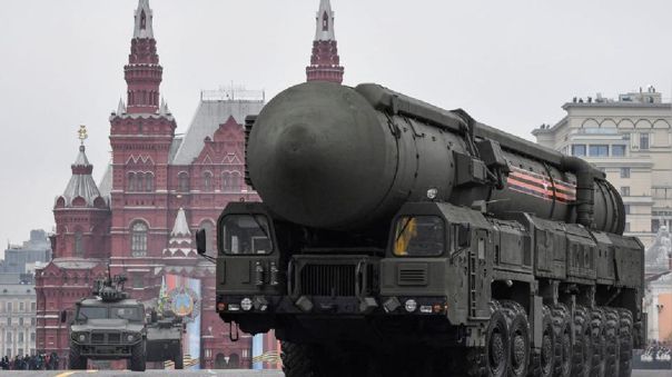 El misil Sarmat fue presentado en el último desfile militar en Moscú.