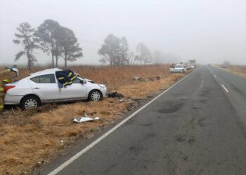 Un muerto y dos heridos graves en un triple choque en una ruta cordobasa