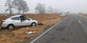 Un muerto y dos heridos graves en un triple choque en una ruta cordobasa