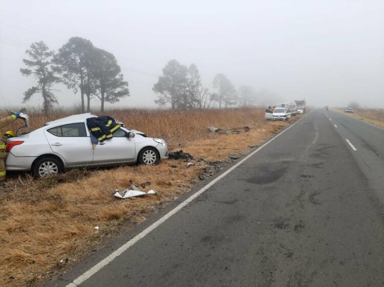 Un muerto y dos heridos graves en un triple choque en una ruta cordobasa
