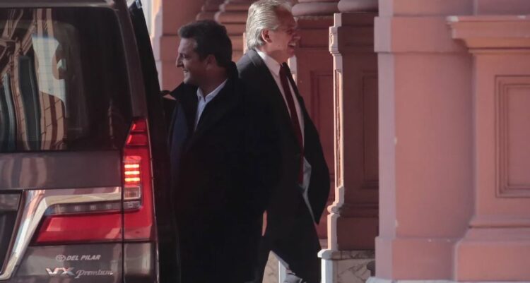 Sergio Massa visitó a Alberto Fernández el lunes y martes en Casa Rosada.