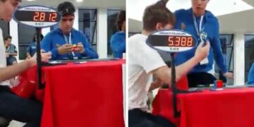 Un joven argentino batió el récord de armado de cubo Rubik