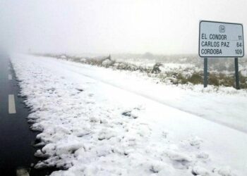Se habilitó el Camino de las Altas Cumbres tras la nevada