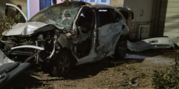 Robo, persecución y choque de película en General Paz