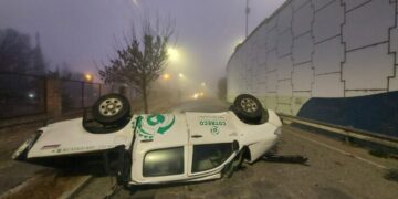 Un vehículo cayó al vacío y otro despistó en las inmediaciones de Villa Carlos Paz