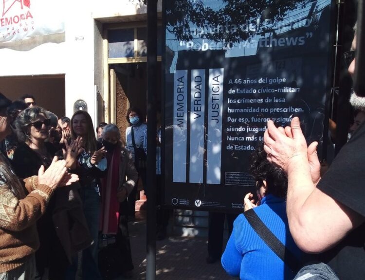 Señalizaron la “Casa de la Memoria Imprenta del Pueblo Roberto Matthews”
