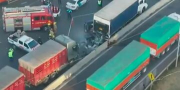 Persecución y accidente fatal en la Panamericana