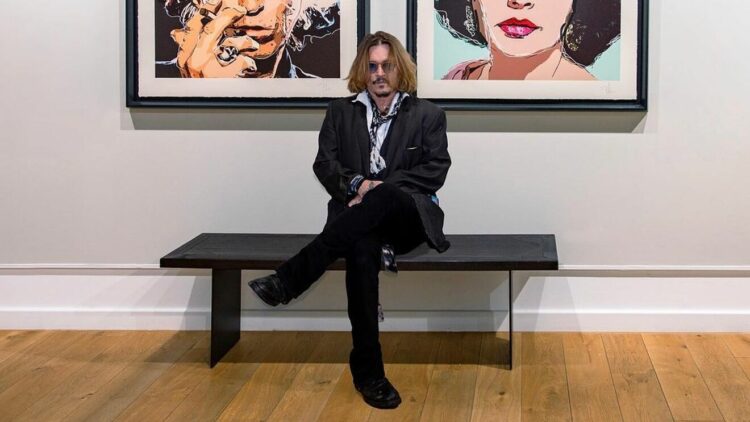 Johnny Depp vendió sus pinturas por una cifra millonaria