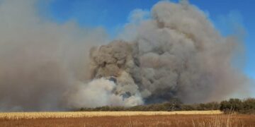 Un incendio mantuvo en vilo a Salsipuedes el fin de semana