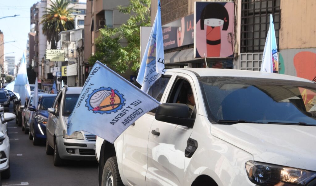 Caravana de Luz y Fuerza contra las tercerizaciones