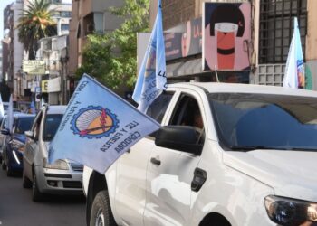 Caravana de Luz y Fuerza contra las tercerizaciones