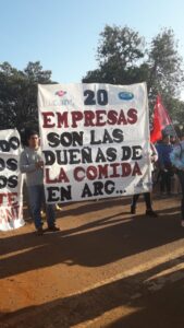 Protestaron contra la suba de precios en los alimentos