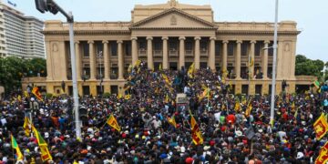 Levantamiento popular en Sri Lanka