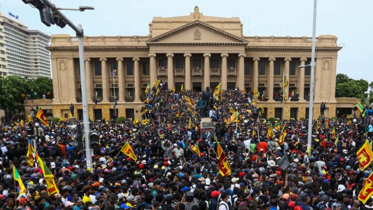 Levantamiento popular en Sri Lanka