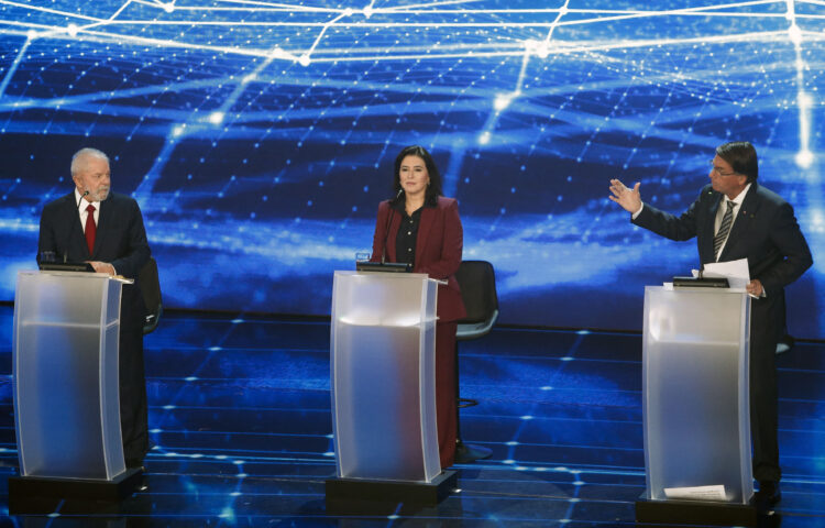 Es la primera vez que Lula y Bolsonaro se enfrentan en un debate por TV.