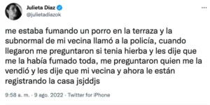 A la actriz Julieta Díaz le hackearon la cuenta y le dejaron un desopilante mensaje
