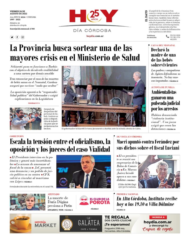 Portada 26.08.2022 Portada 26.08.2022